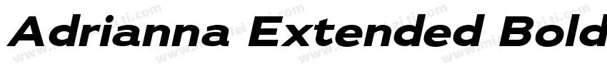 Adrianna Extended Bold字体转换